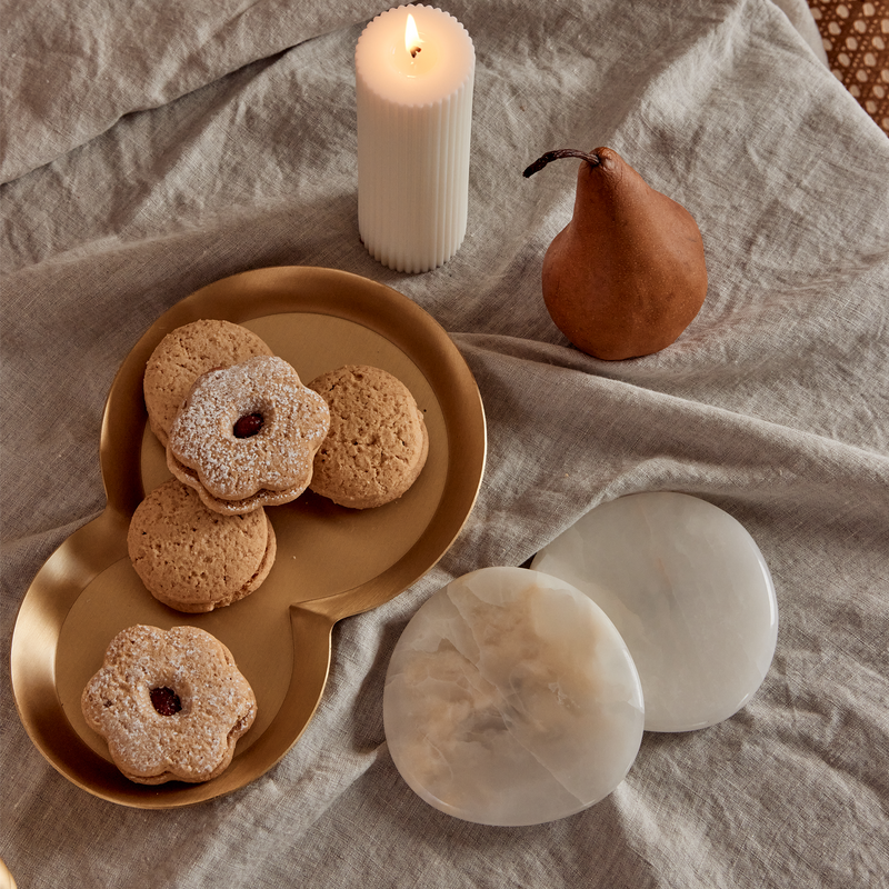 Stone shop coaster set