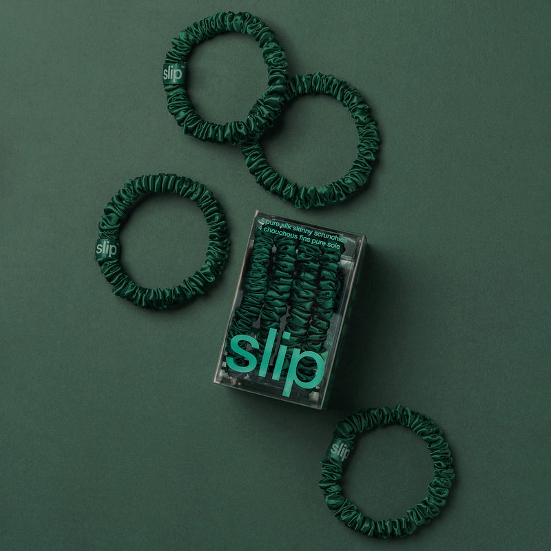 Forest Skinny Silk Scrunchies
