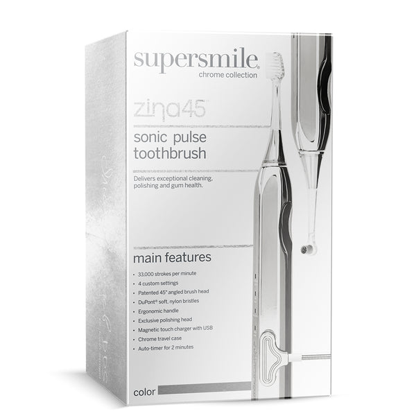 zina45™ Deluxe Sonic Pulse Toothbrush - Sliver